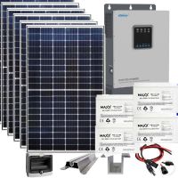 Zestaw solarny na domek letniskowy 2,3 kW 230VDC + 4 x Aku
