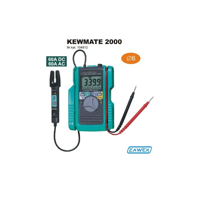 Multimetr cyfrowy z przystawką cęgową KEWMATE 2000
