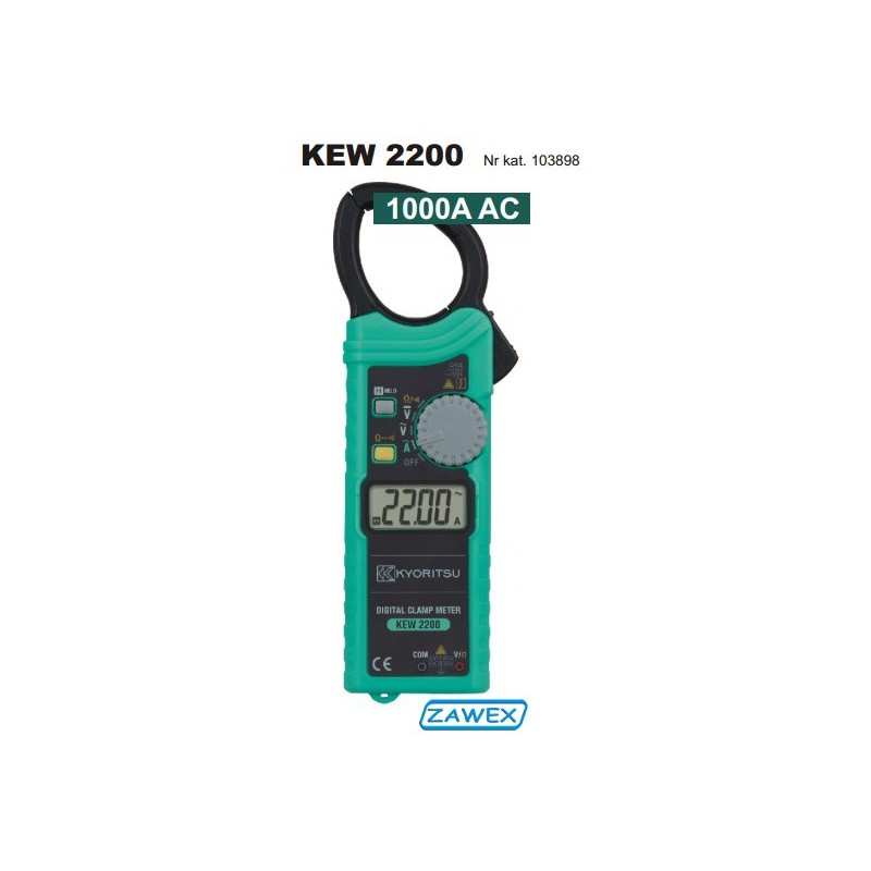 Miernik cęgowy Kyoritsu KEW 2200