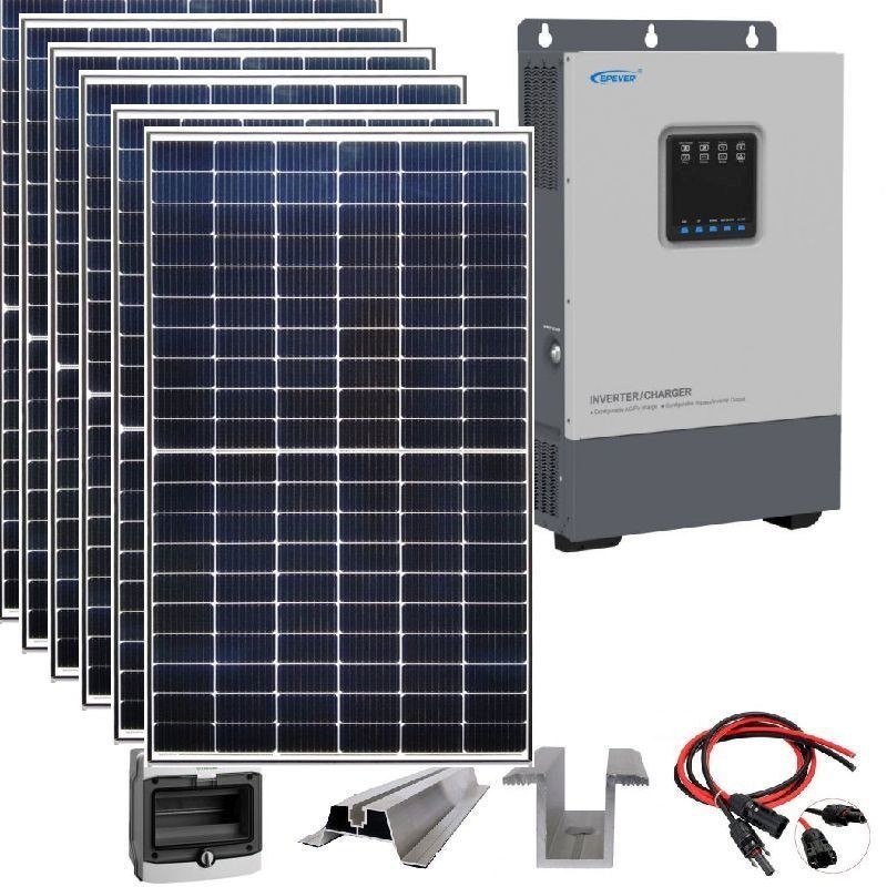 Zestaw solarny na domek letniskowy 2,3 KW 230VDC