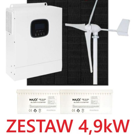 Elektrownia wiatrowo-fotowoltaiczna 5kW
