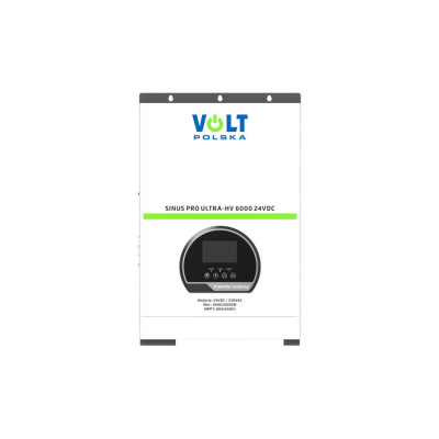 Inwerter off-grid SINUS PRO ULTRA-HV 6000 24V | 3kW / 6kW MPPT 450V Wi-Fi