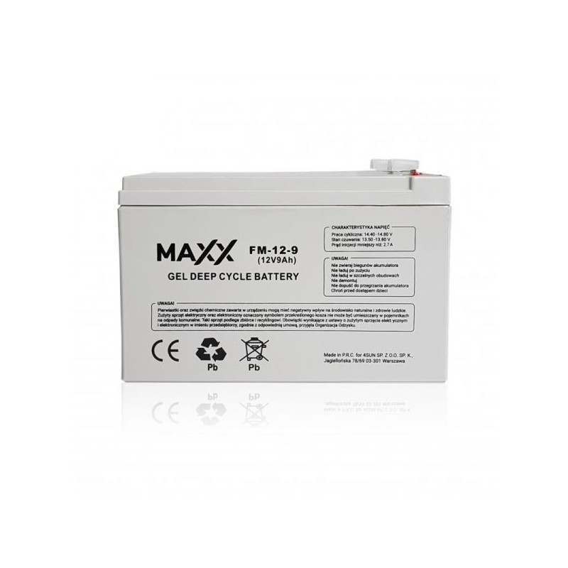 Akumulator żelowy MAXX 12-FM-9 9Ah 12V