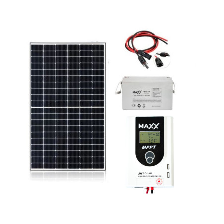 Zestaw PV: Panel 385W JA SOLAR + Regulator 30A + Aku. 150Ah