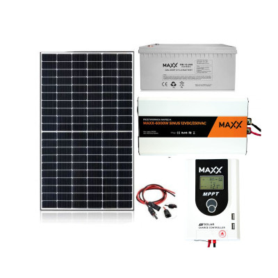 Zestaw Fotowoltaiczny 385W Maxx z Przetwornicą IP-PLUS3000W