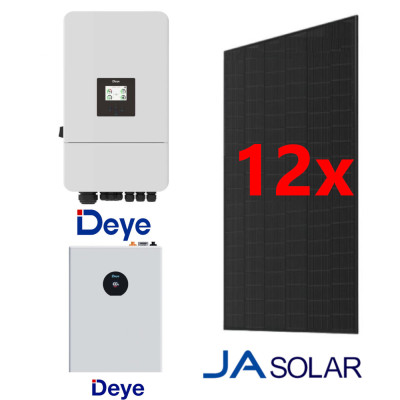 Zestaw Off-Grid 5,2kW - Inwerter DEYE + Magazyn DEYE + 12 x