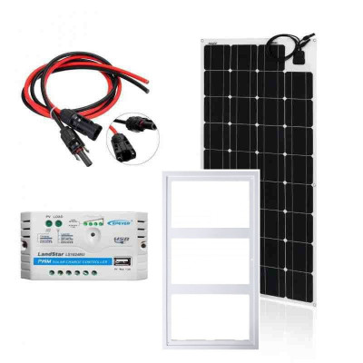 Zestaw na Łódź: Panel FLEX 100W + regulator  LS1024EU USB