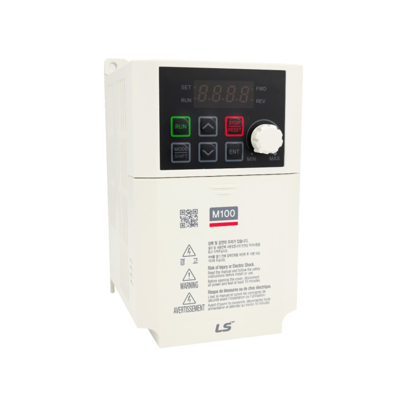 Falownik LS M100 0,1 kW LSLV0001M100-1EOFNA | Przemiennik 1×230V z filtrem EMC