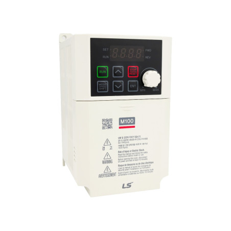 Falownik LS M100 0,1 kW LSLV0001M100-1EOFNA | Przemiennik 1×230V z filtrem EMC