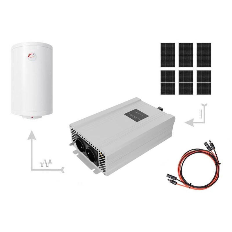 Zestaw Solarny do Podgrzewania Wody 2700W – 6x Panel 450W + Przetwornica ECO Solar Boost EVO MPPT-4000 4kW
