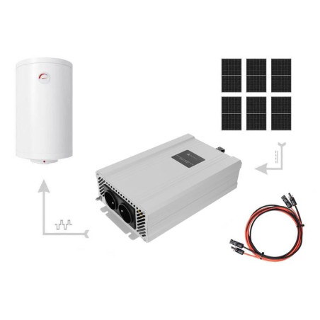 Zestaw Solarny do Podgrzewania Wody 2700W – 6x Panel 450W + Przetwornica ECO Solar Boost EVO MPPT-4000 4kW