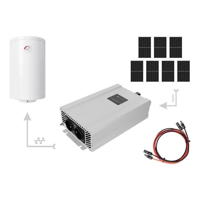 Zestaw Solarny do Podgrzewania Wody 3150W – 7x Panel 450W + Przetwornica ECO Solar Boost EVO MPPT-4000 4kW