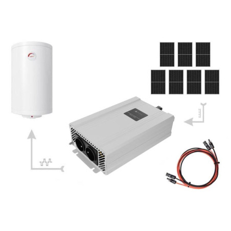Zestaw Solarny do Podgrzewania Wody 3150W – 7x Panel 450W + Przetwornica ECO Solar Boost EVO MPPT-4000 4kW