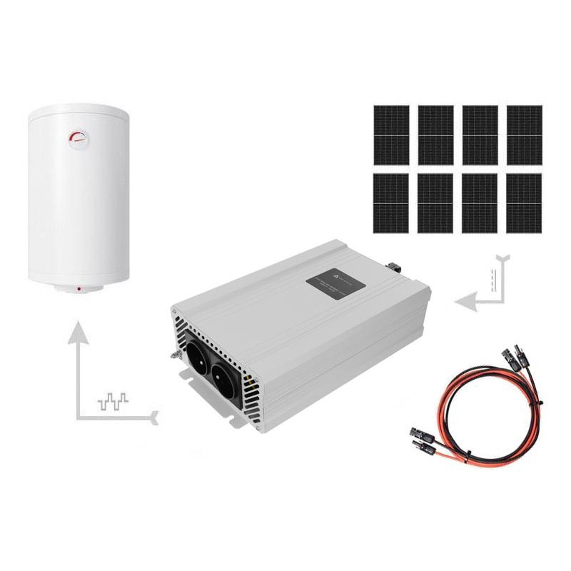 Zestaw Solarny do Podgrzewania Wody 3600W – 8x Panel 450W + Przetwornica ECO Solar Boost EVO MPPT-4000 4kW
