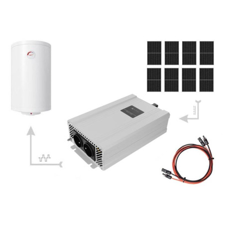 Zestaw Solarny do Podgrzewania Wody 3600W – 8x Panel 450W + Przetwornica ECO Solar Boost EVO MPPT-4000 4kW