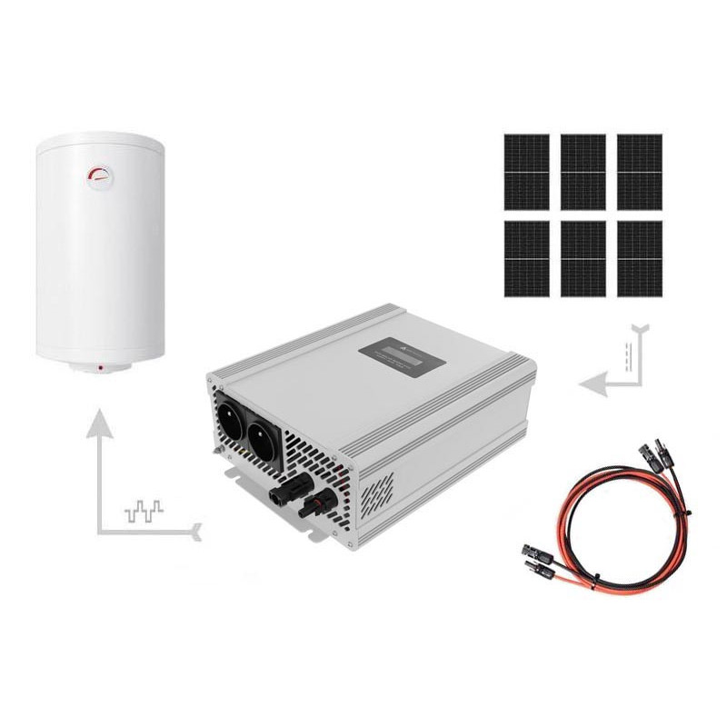 Zestaw Solarny do Podgrzewania Wody 4kW – 6x Panel 450W + Przetwornica ECO Solar Boost EVO MPPT-4000 PRO