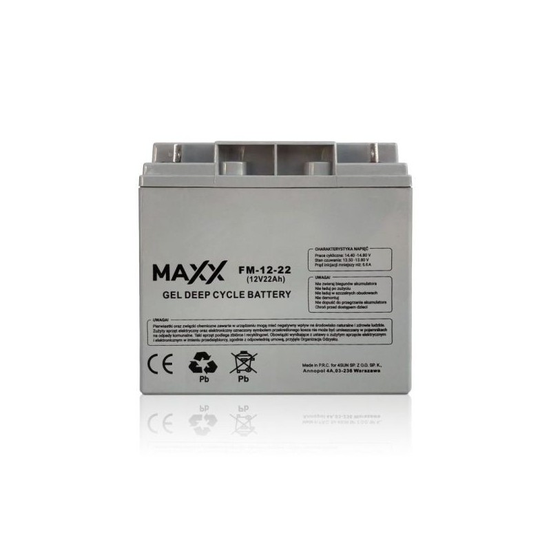 Akumulator żelowy MAXX 12-FM-22 22 Ah 12V