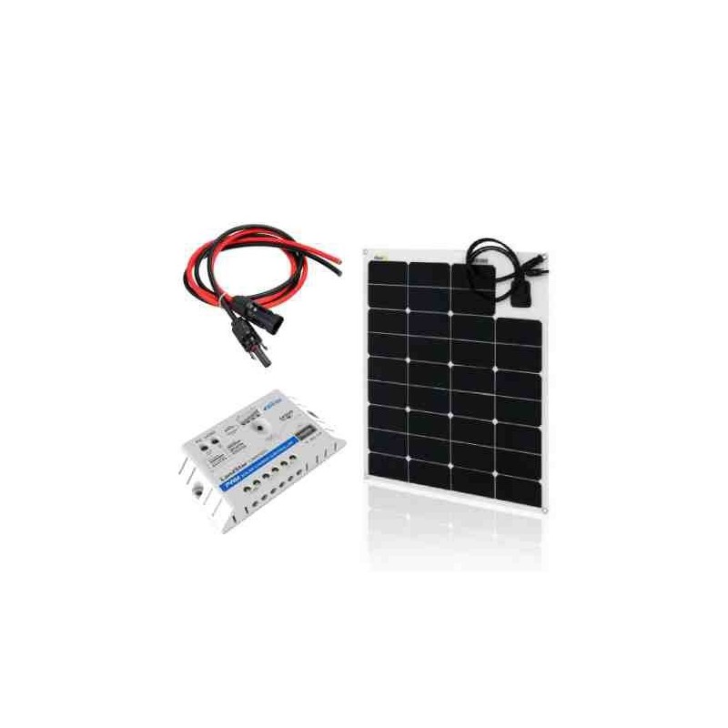 Zestaw na Łódź: Panel FLEX 65W + regulator  LS0512EU USB