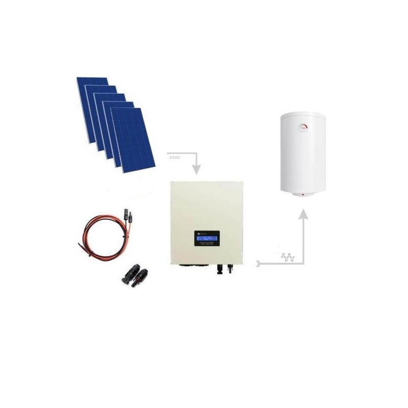 Zestaw Do Grzania Wody CWU 2000W (5xPanel PV + MPPT-3000 PRO
