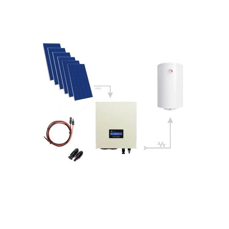 Zestaw Do Grzania Wody CWU 2500W (6xPanel PV + MPPT-3000 PRO