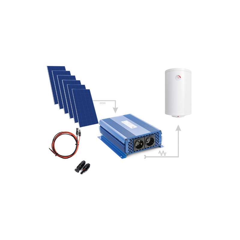Zestaw Do Grzania Wody CWU 2500W (6 x Panel PV + MPPT-3000)