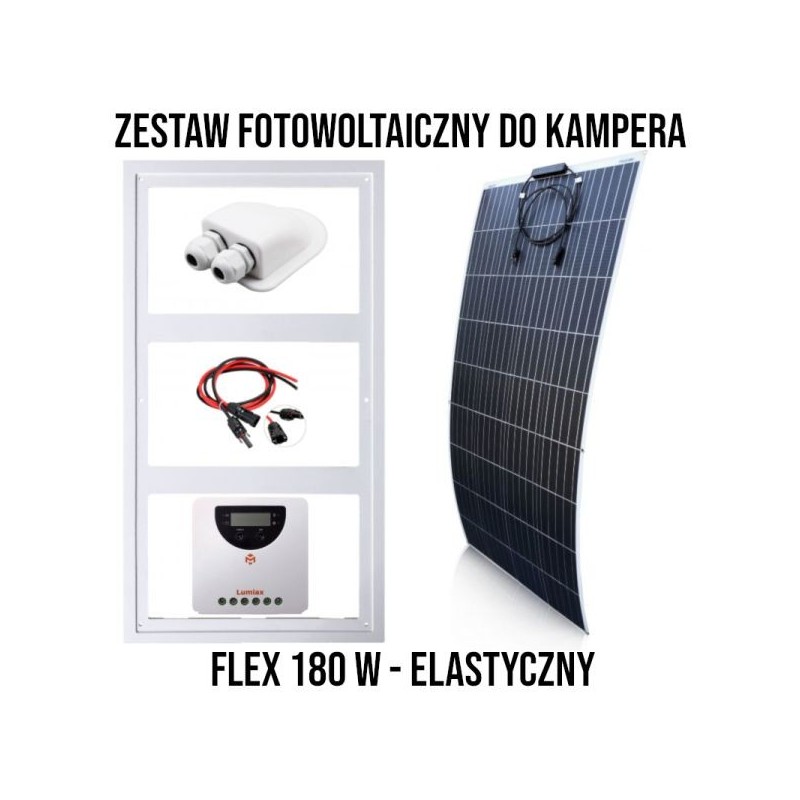 Zestaw Fotowoltaiczny Do Kampera FLEX 180W MAXX