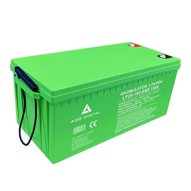 Akumulator LiFePO4 LP24-100 100Ah 24V 150A Bluetooth BMS