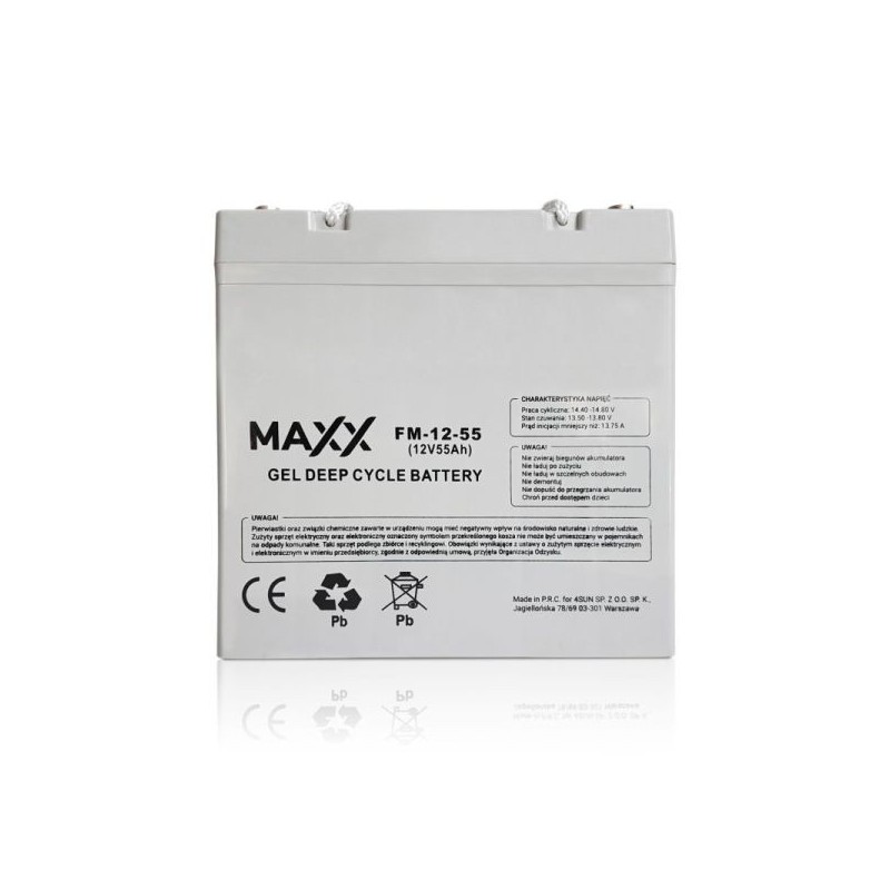 Akumulator żelowy MAXX 12-FM-55 55Ah 12V