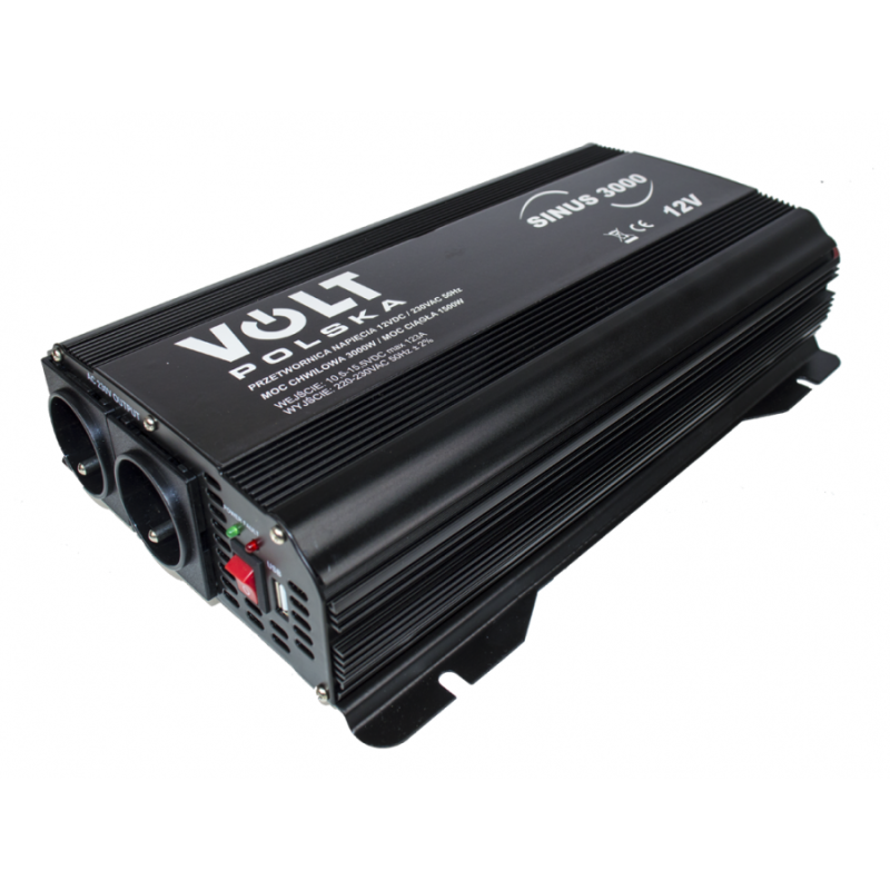 Przetwornica napięcia VOLT  12V / 230V - SINUS 3000