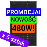 PANEL/MODUŁ FOTOWOLTAICZNY JINKO 480W JKM480N-60HL4-V BF - ZESTAW 5 SZTUK