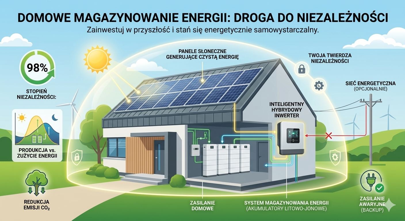 Magazyn energii i hybrydowy inwerter: Jak przekształcić domową elektrownię w twierdzę niezależności energetycznej?